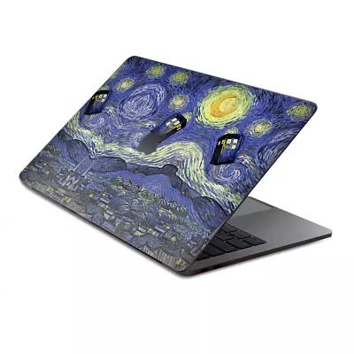 Skins Wrap For MacBook Pro 15 Inch Retina Touch  Tardis Starry Night • $16.98