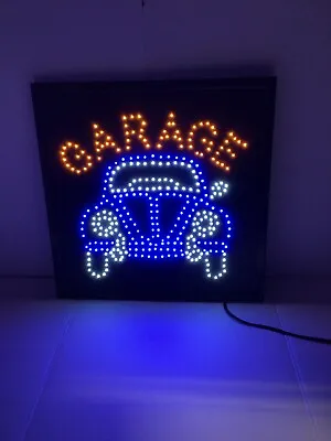 Garage LED Light Up Neon Bar Pub Tiki Sign Man Cave Garage Sign Mechanic Lights • $40