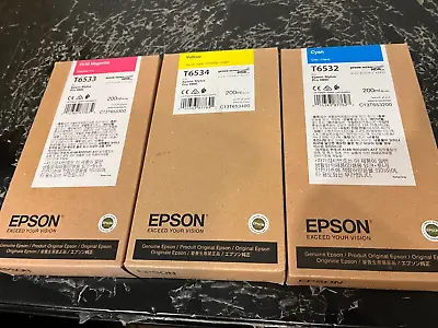 Epson Stylus Pro 4900 T6534 T6533 T6532- Lot Of 3 • $69.90