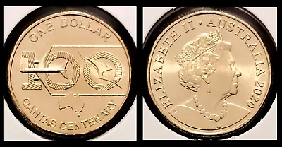 2020 Qantas Centenary $1 Dollar Uncirculated COIN 100 Years AUSTRALIA • $8.50