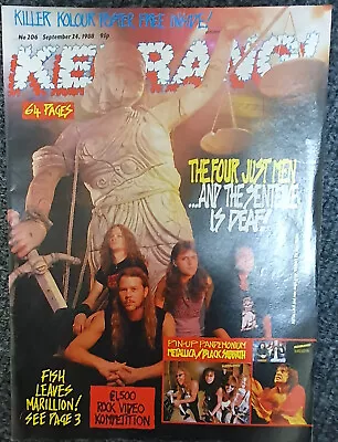 £1.50 • Buy Kerrang No206 Sept 1988 Metallica,Motorhead And More..(No Posters)