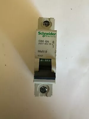 SCHNEIDER MERLIN GERIN C60 6A Multi 9 Circuit Breaker • $8.50