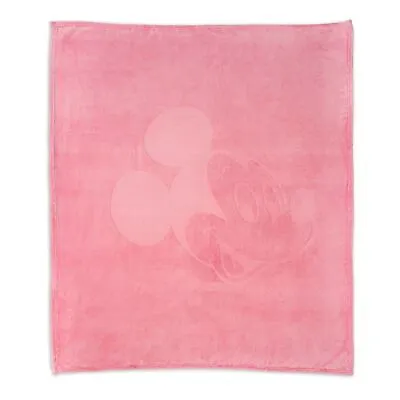 Disney Mickey Mouse Pink Blanket Fleece Throw Piglet Collection - H152 X W127 Cm • £33