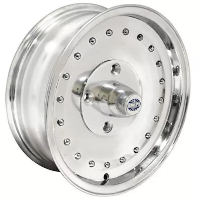 15  X 5-1/2  Vw Bug 4 Lug Polished Empi Smoothie Wheel Includes Cap-Valve Stem • $249.95