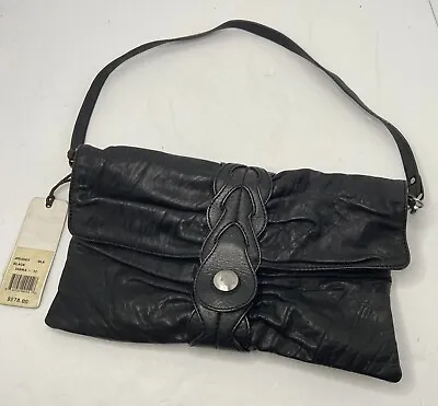 Junior Drake Soft Leather Handbag Purse Black NWT • $49.99