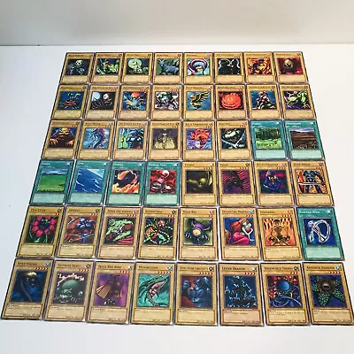 Yu-Gi-Oh • Blue Eyes 1st Edition LOB • Part Complete Set Of 48 Common Cards • £34.99