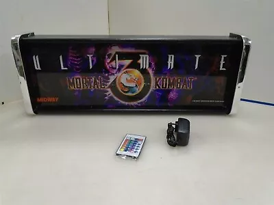 Ultimate Mortal Kombat 3 Marquee Game/Rec Room LED Display Light Box • $125