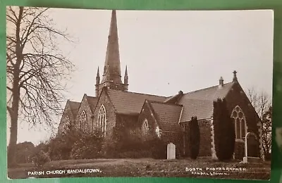 Parish Church Randalstown Antrim  Booth Photographer Postcard C1913 Rare Card • £2.55