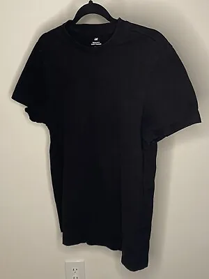 H&M Regular Fit Men’s T-Shirt Black Small Short Sleeve Tee Solid • $5