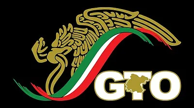 Mexico Escudo Car Window Vinyl Sticker. Decal Gobierno Mex. Eagle GTO Guanajuato • $5.99