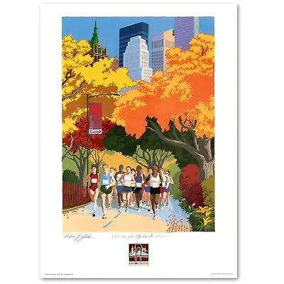 2003 NYC New York City Marathon Poster - Artist Signed • $45