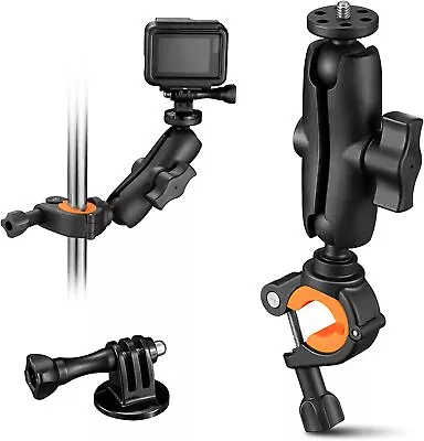 $24.69 • Buy CAMOLO Motorcycle Handlebar Mount Camera Mount With 1/4 Thread For Gopro 11 10