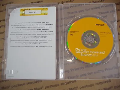 MS Microsoft Office 2010 Home And Business Full English Retail Vers. =BRAND NEW= • $129.90