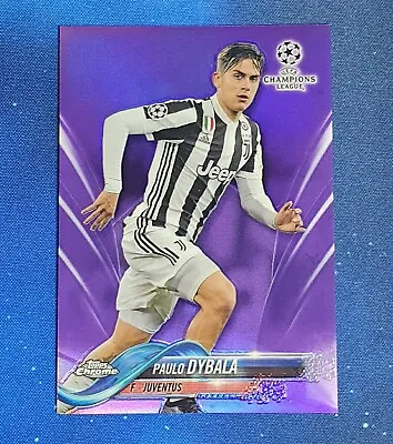 Topps Chrome UCL UEFA Champions League 2017 Purple Refractor /250 Paulo Dybala • £17.85