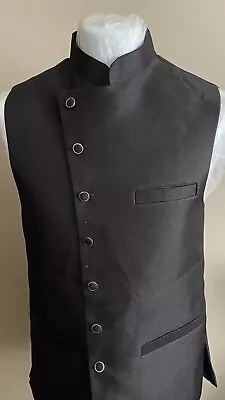 Asian Waistcoat Large Black Men's Wear Eid Clothes Pakistani Brand New • £32