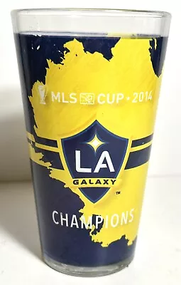 LA Galaxy MLS Soccer 2014 MLS Cup Champions Pint Beer Glass RARE • $34.95