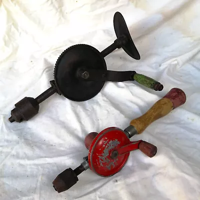 Vintage Brace Drill And Hand Drill • $33