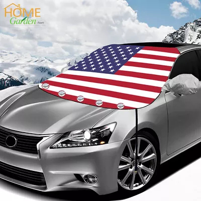 Magnetic Car Windshield Snow Cover Ice Frost Front Window Winter Protection Auto • $17.99