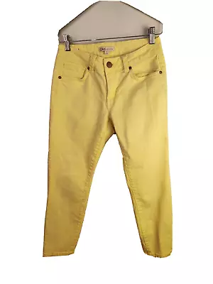 Cabi Jeans Limon Bree Yellow # 760 Stretch Denim Skinny Ankle Jeans Sz 2  30-9 • $11.90