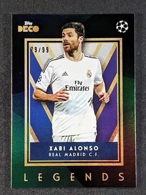 2023-24 Topps Deco UEFA XABI ALONSO /99 Green Foil Legends Real Madrid • $1.99