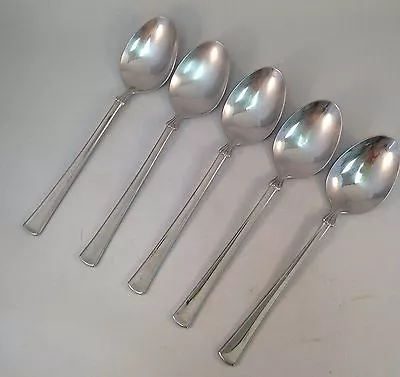 (5) Mikasa Japan 18/8 Stainless Silverware - VERONA - Oval Place Soup Spoons • $25