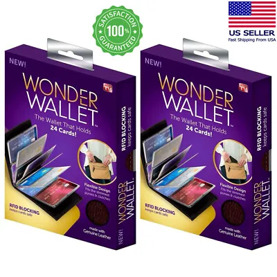 NEW Wonder Wallet Amazing Slim RFID Wallet Men Women Wallet Credit Card Holder • $8.45