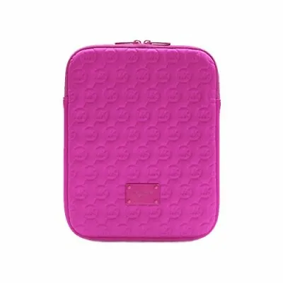 Michael Kors 32T2MELL3P Lacquer Pink Neoprene Cushion IPAD/Tablet  Zip Top Case • $47.99