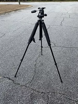 Manfrotto 190CLB Tripod Legs Nylon Covered Padding Black 808RC4 Head • $265