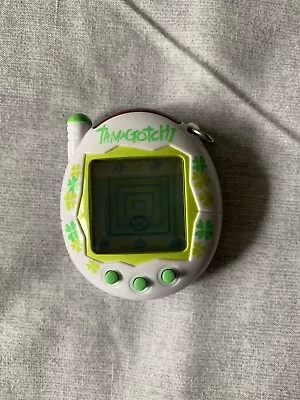 Tamagotchi Connection White With Clovers - V3 2004 English • £125
