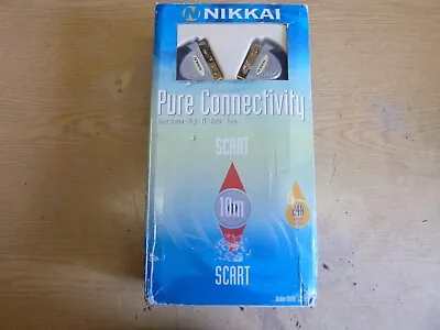 Nikkai Pure Connectivity  10m Scart Lead  24k Gold Plated Connectors • £8.50