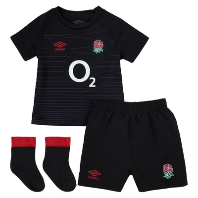 £35 • Buy Umbro England RFU Rugby Baby Alternate Mini Kit | Black | 2022/23