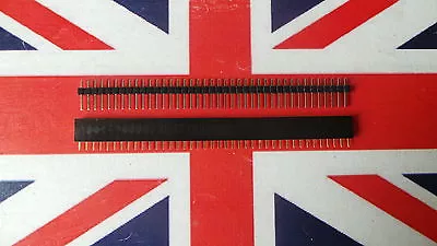 £2.55 • Buy 2 X Pairs 40 Pin Header Female + Male Pins Sockets SIL 2.54mm Arduino