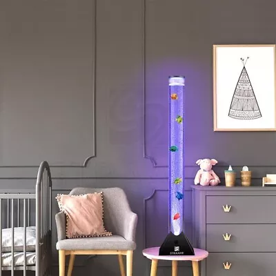£24.44 • Buy Colour Changing LED Sensory Bubble Tube Lamp Black Fish Water Stimulation Light