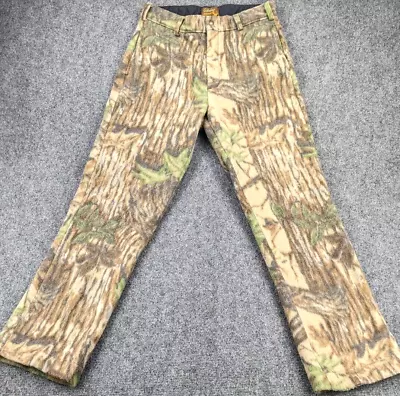 Vintage Cabelas Hunting Pants Men's Medium Brown Whitetail Clothing Polar Fleece • $38.88