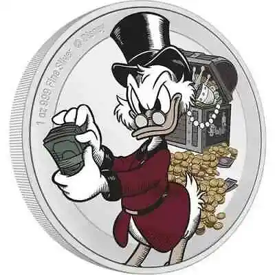 2022 Disney Scrooge McDuck 75th Anniversary 1oz Silver Proof Coin • $118.80