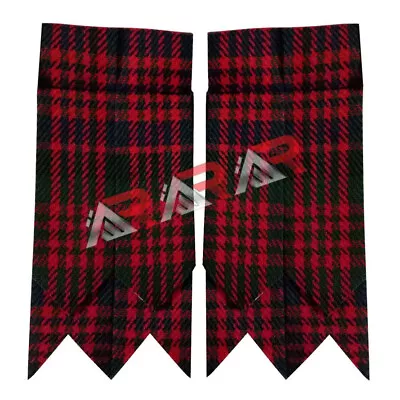 AAR Kilt Flashes Scottish Multi Color Tartans Come Heavy Buckle + Garter • $9.99