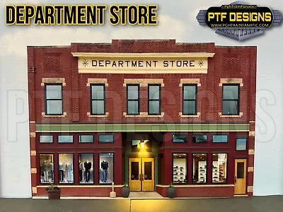 O Scale DEPARTMENT STORE - Building Flat/ Front W/LED - Scratch Built Lionel MTH • $21.99