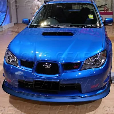 S204 PAINTED BLUE FRONT BUMPER SPLITTER SPOILER LIP FIT 06-07 SUBARU IMPREZA STi • $80.95