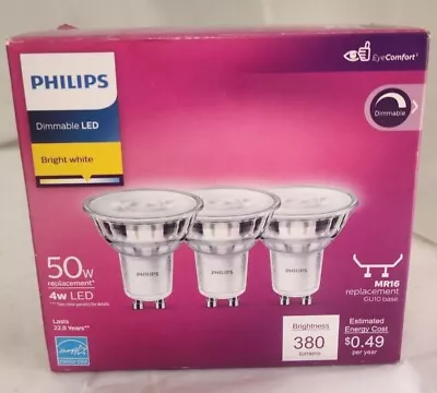 Philips LED MR16Dimmable Flicker-Free 3 Count (Pack Of 1) Bright White  • $10.99