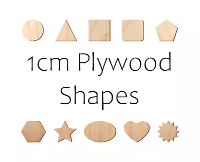 £3.99 • Buy 1cm Wooden Earrings Shape Tag Craft Decoration Blank Plywood - Quantity Discount