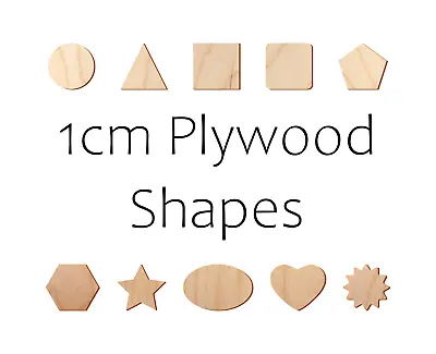 1cm Wooden Earrings Shape Tag Craft Decoration Blank Plywood - Quantity Discount • £43.99