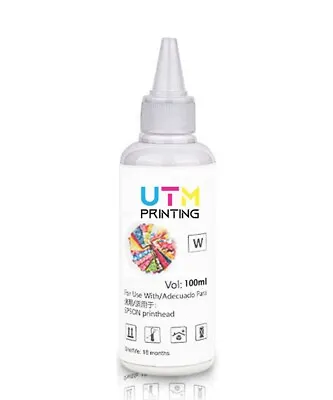 White DTF Ink 100ml (3.4 Oz) For Epson Based Printers • $6.99