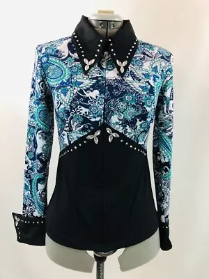 Small Western Show Pleasure Rail Shirt Jacket Clothes Showmanship Horsemanship • $89.98