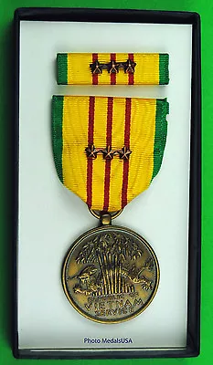 Original Vietnam War U.S. GI Issue Service Medal Set 3 Bronze Campaign Stars GTC • $16.95