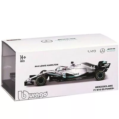 Bburago 18-38049 Mercedes-AMG F1 W10 Lewis Hamilton No.44 1/43rd Scale MIB/New  • $22.99