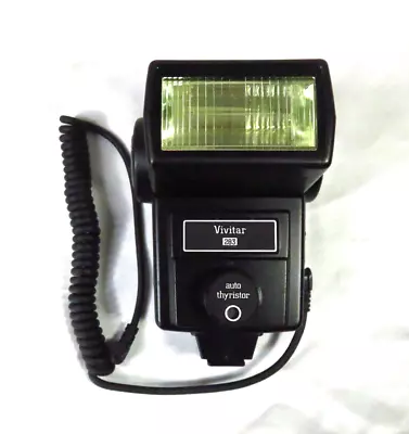 Vivitar 283 Auto Thyristor Flash For Canon Nikon Pentax W/ Coiled Cord • $25