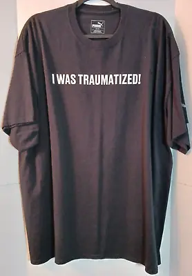 Puma Men's T-shirt Meek Mill  I WAS TRAUMATIZED  Black Size XXL • $20.99