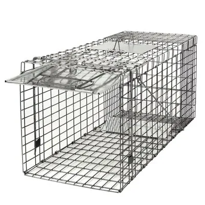 Large Animal Trap Spring Loaded 32x12x13  Easy To Bait & Release Fram Durable • $34.49