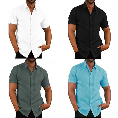 £11.90 • Buy Top Tee Shirt Casual Formal Dress Fit High Quality Mens Short Sleeve Shirts
