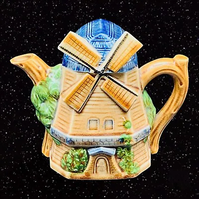 £38.89 • Buy Vintage Cottage Ware Dutch Windmill Teapot Made In Japan 6.5”T